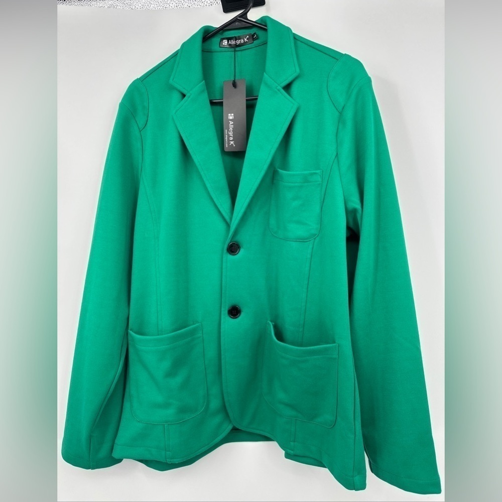 Allegra K Women's Sz L Blazer Jacket Top NWT st Patrick’s day